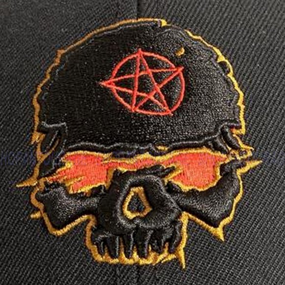 Red Monkey Hell Raiser Black RM1438 New Limited Unisex Trucker Snapback Hat Cap - Picture 7 of 7